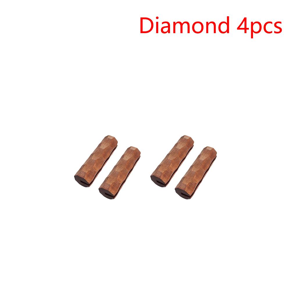 4-10Pcs Sapele BBQ Pan Handle Anti Scald Pan Insulated Grip Portable BBQ Plate Handle for Sauce Pan Sauteing Grilling Pan