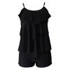 Women's Two Piece Swimsuit Set with Printed Tankini Top and Boyshort Bottoms Summer Beachwear Swimwear for Pool and Vacation