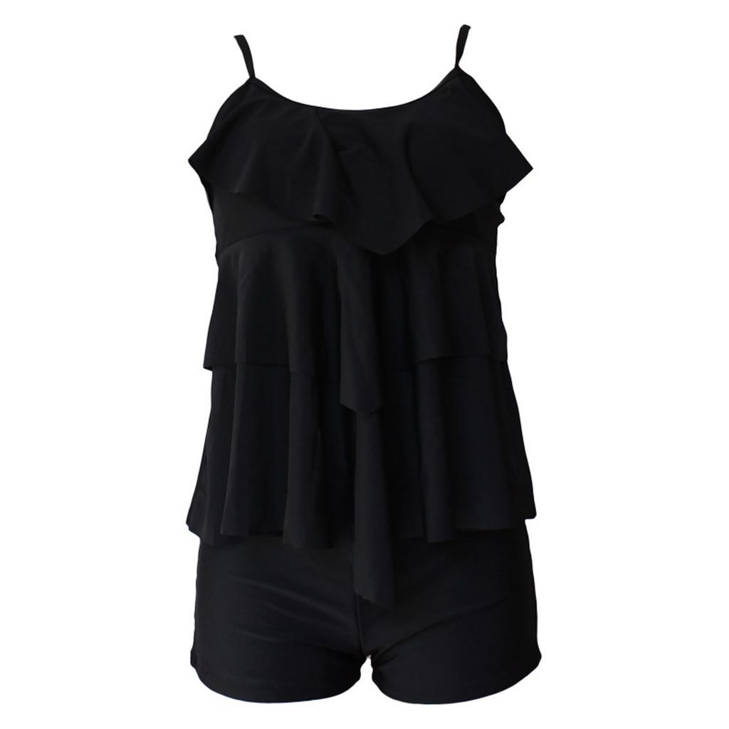 Women's Two Piece Swimsuit Set with Printed Tankini Top and Boyshort Bottoms Summer Beachwear Swimwear for Pool and Vacation