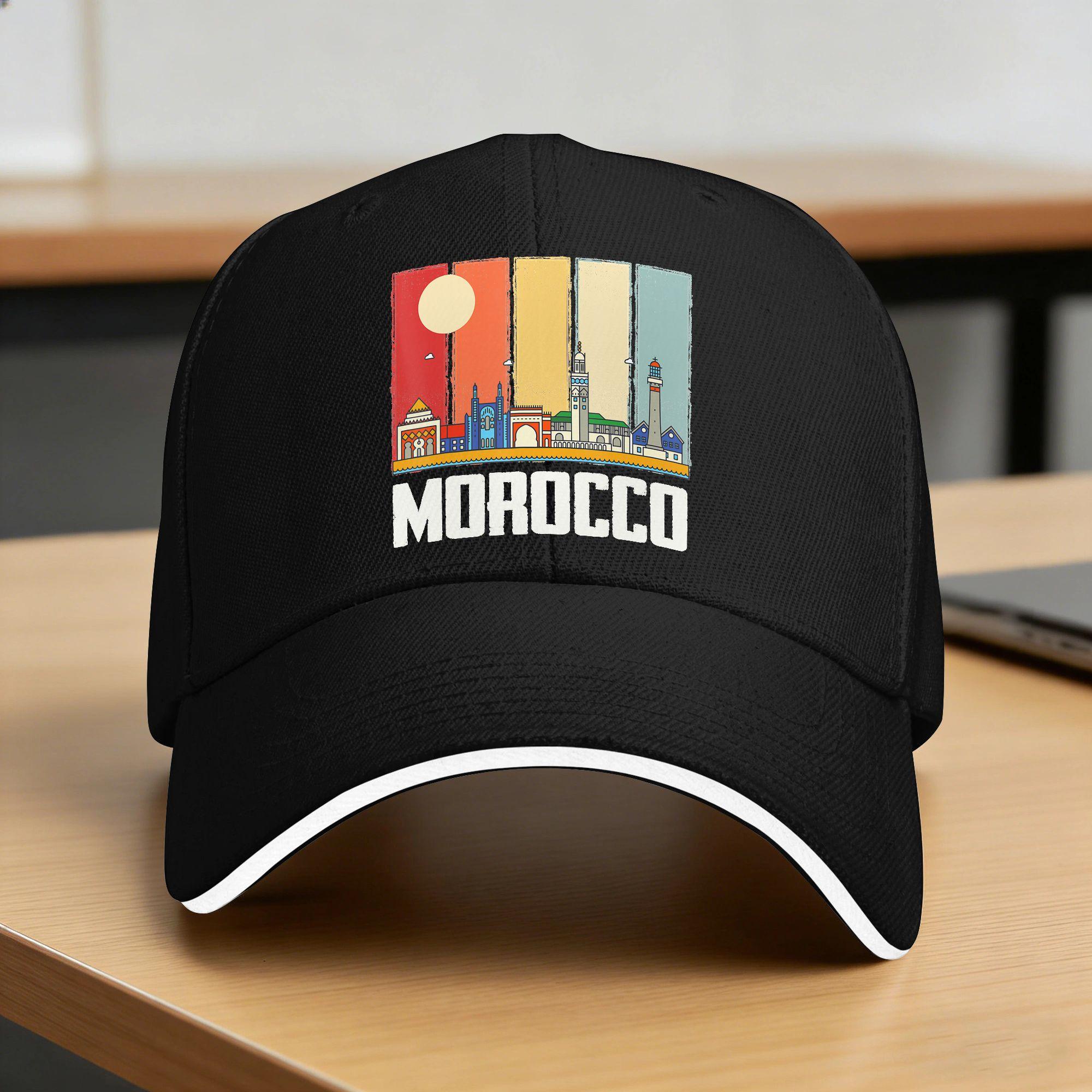 Yiran Dayang Hat Women's Summer Africa Morocco Skyline Moroccans African Souvenir Gibraltar Baseball Cap Couple Dropshipping Baseball Caps Cm