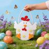 Decorative Easter Basket with Bucket And , Made of Felt, Ideal for Children's Activities As