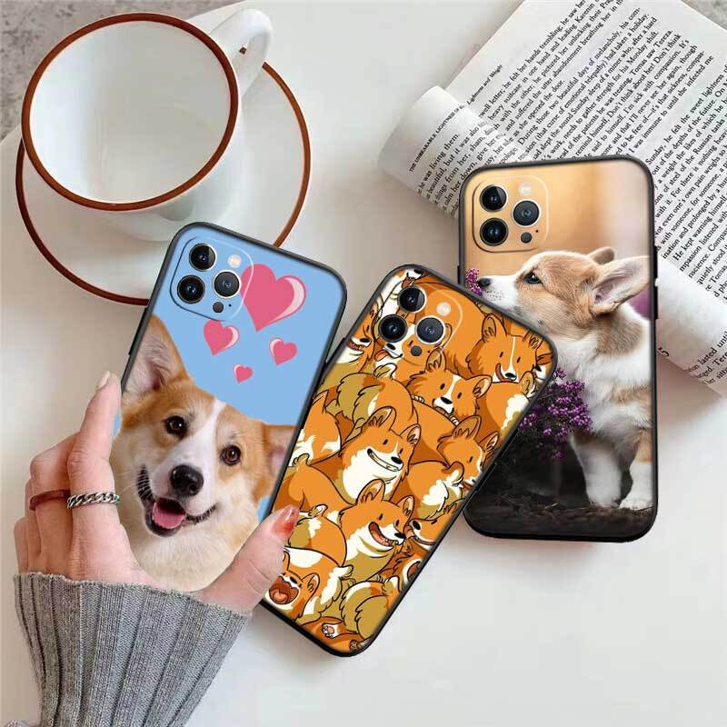 Cute Corgi dog Phone Case for Redmi Note 12 12S 12C 13 13C 13R 14 14S 14R 14C 11A 13X A3 A3X A4 A5 Pro Max Plus