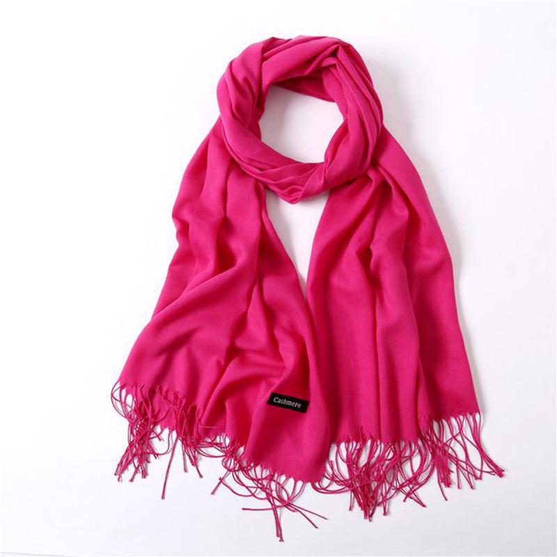 Annual Meeting Cashmere Feel Scarf: Lightweight 100g Solid Color Gift for Men & Women - Autumn/Winter Warm Shawl