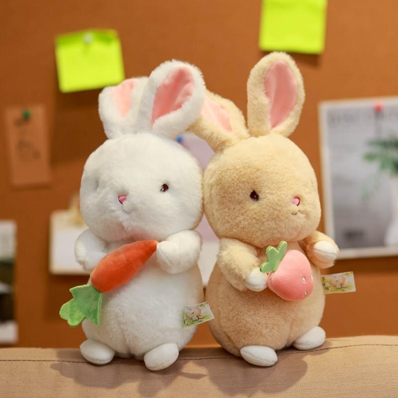 Nordic White Bunny Plush Toy With Carrot And Star For Kids Gift