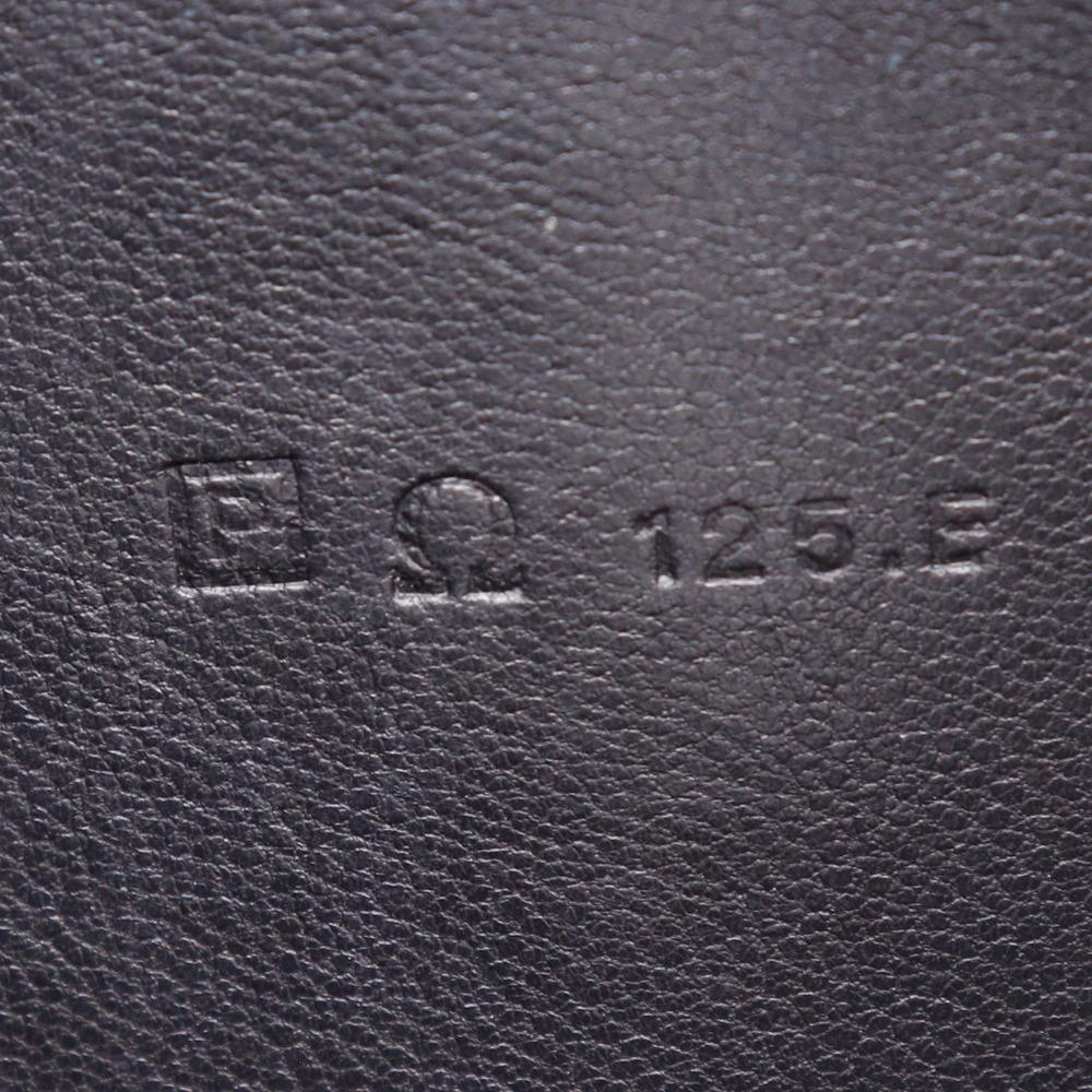 HERMES Dogon Long Purse black Taurillon Clemence unisex Used