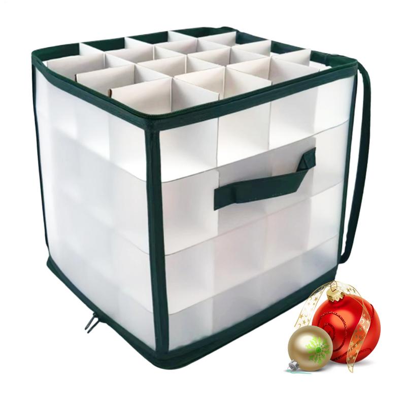 Christmas Bauble Storage 64Grid Baubles Storage Box Christmas Balls Storage Xmas Tree Decorations Organizer Bauble Toys Storage