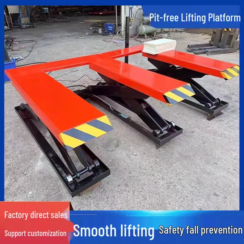 E-Type No-Pit Electric Hydraulic Scissor Lift Platform