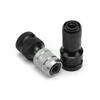 24TE 2Pcs Quick Release Screwdriver Wrench Conversion Square Drives To 1/4"