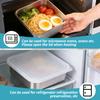 2 in 1 Bento Lunch Box Stainless Steel Food Storage Container Fruit Washing Up Bowl Strainer  Draining Airtight Crisper Box