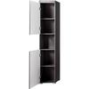 Bathroom Column - 2 Doors &; 1 Niche - Gray - L37 X D31 X H190 Cm - AMANDA