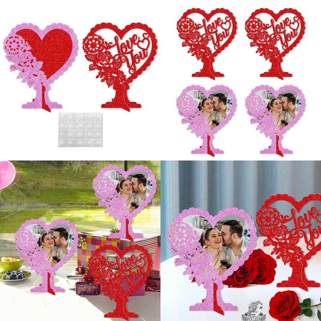 Valentines Day Decoration Love Heart 3d Ornament Desktop Photo Props Arrange