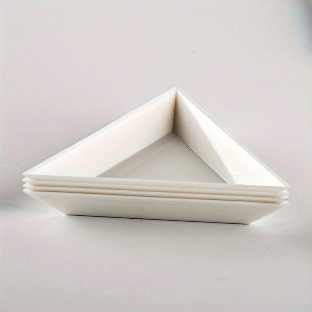 10Pcs Triangle Plate Jewelry Classification Triangle Plate Loose Bead Plate Nail Tool DIY Jewelry Display Plate Sorting Plate