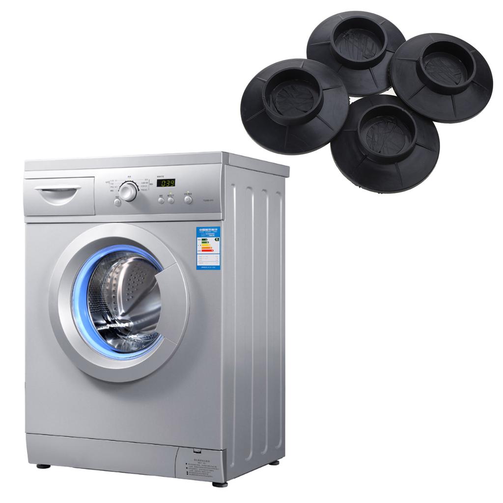 4x Tampon Anti-Vibration pour Machine à Laver Rehausseur Tampon Antidérapant Base de Pied de Mise à Niveau pour Meubles pour Maintenir l'Équipement Stable