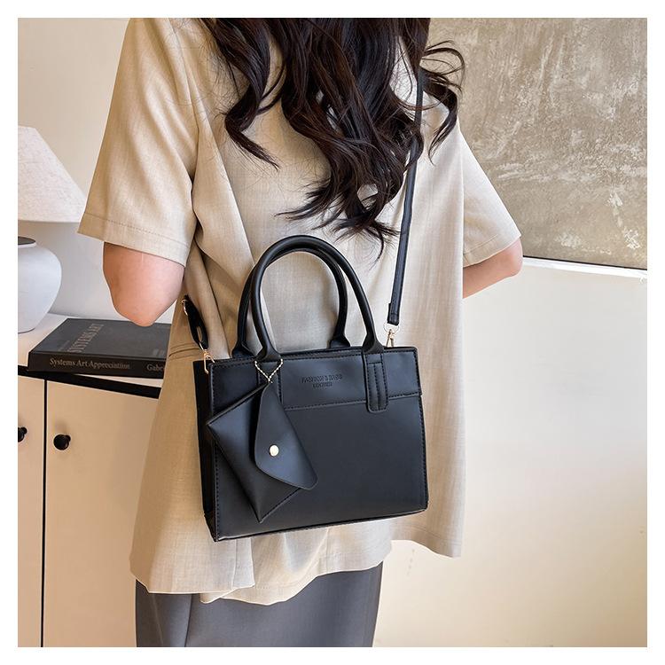 Simple Contrast Color Casual Commuting Large Capacity Fashion Design Crossbody Handbag Small Square Bag For Women