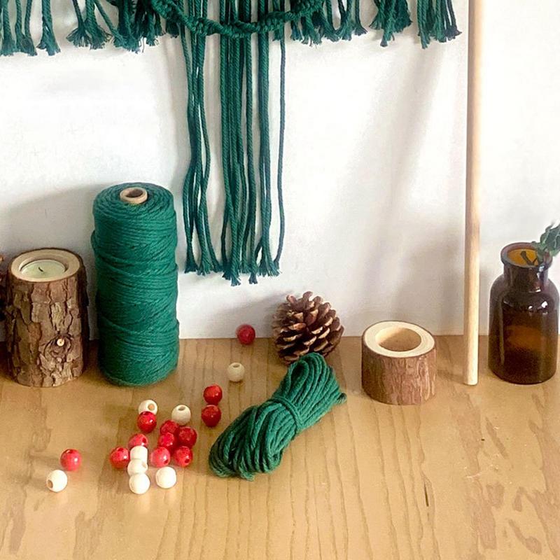 

Woven Macrame Christmas Tree Fun Macrame Craft Set Christmas Tree Kit Complete Boho Style Craft Kit For Christmas China Mainland