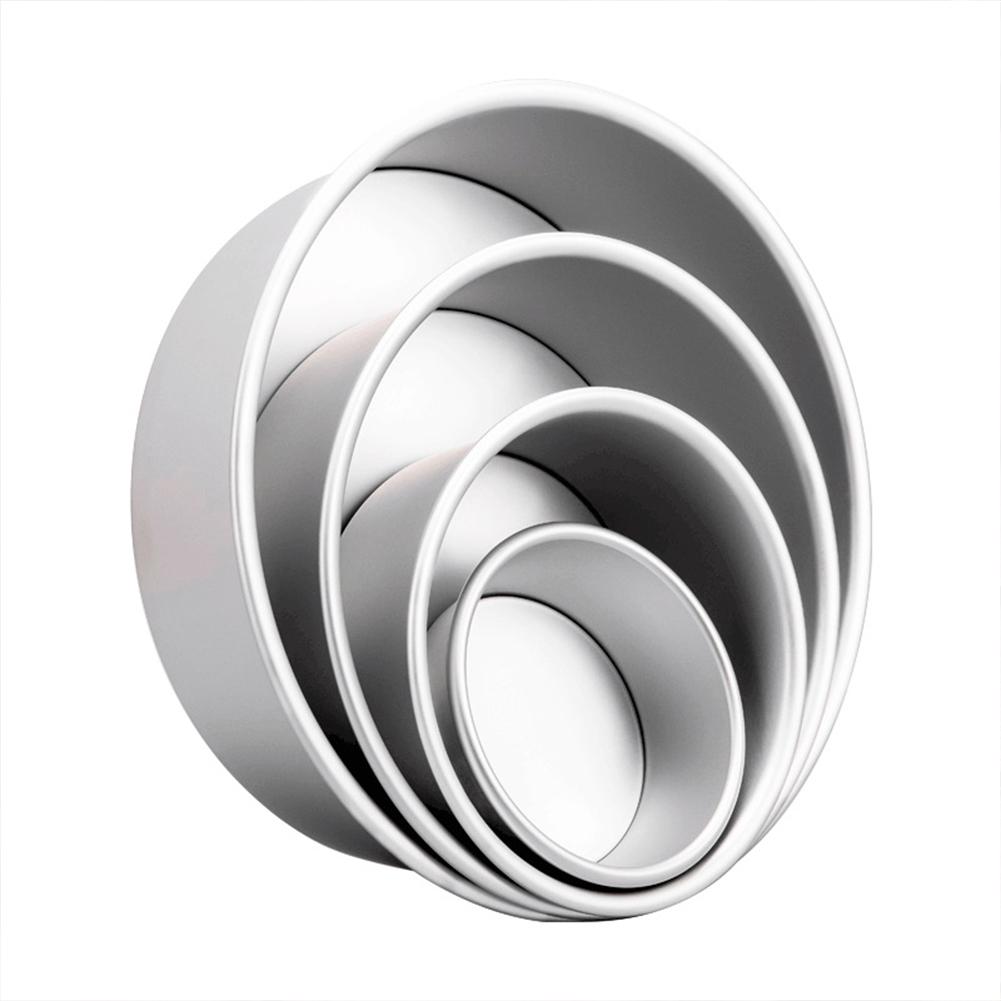 4/6/8/10 Inch Baking  Mold Non-stick Aluminium Alloy Round Live Bottom Cake Mould Baking Tray