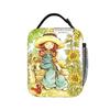 Sarah Kay Sunflower Girl Lunch Bag Vintage Lunch Box Portable Zipper Thermal Tote Handbags For Adult Oxford Print Cooler Bag