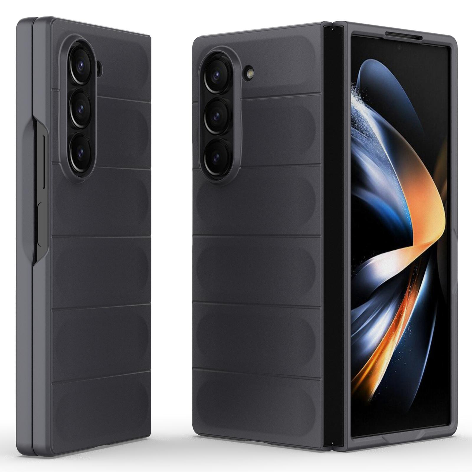 

Для Samsung Galaxy Z Fold6 5G чехол прочный жесткий ПК складной чехол для телефона Dark Grey