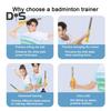 Badminton Swing Training Device Realistic Racket Handle Design Stainless Steel Construction Badminton Swing Trainer