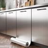 PVC Material Wallpaper Decor Film Waterproof Stainless Brushed Silver Removable Wallpaper Oil-Proof 40 Cm Width Wall Sticker