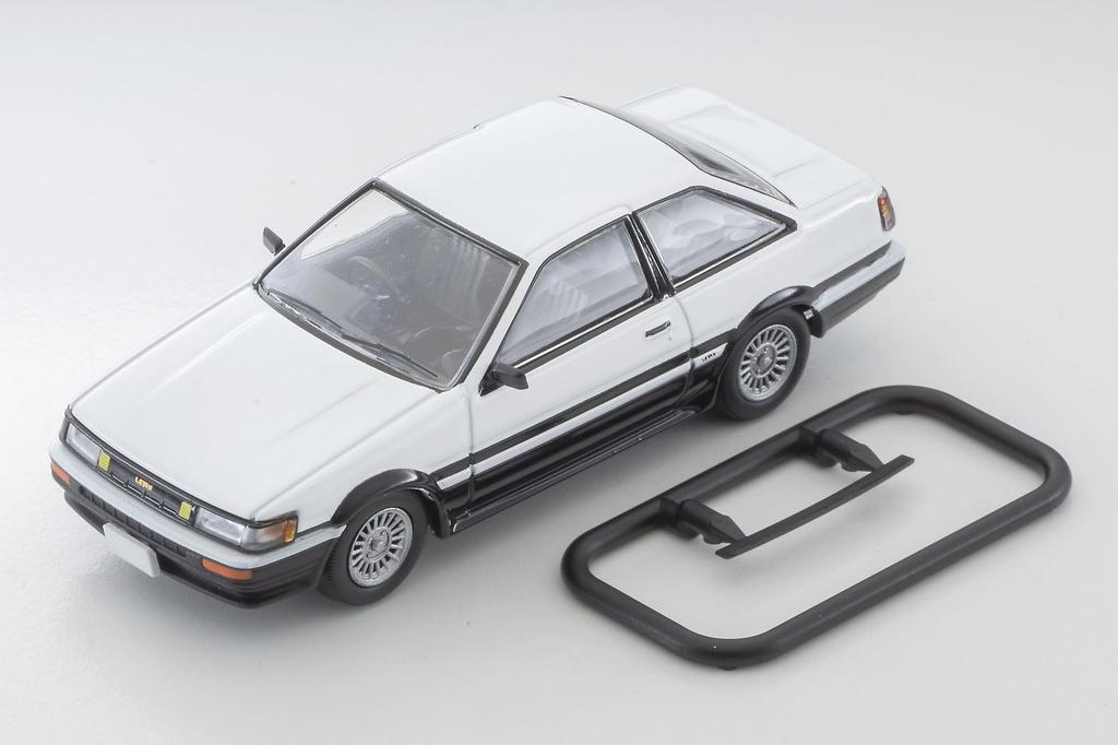 TOMYTEC Tomica Limited Vintage Neo 1/64 LV-N304c Toyota Corolla Levin 2-door GT-APEX 1985 Model White/Black (Finished Product)