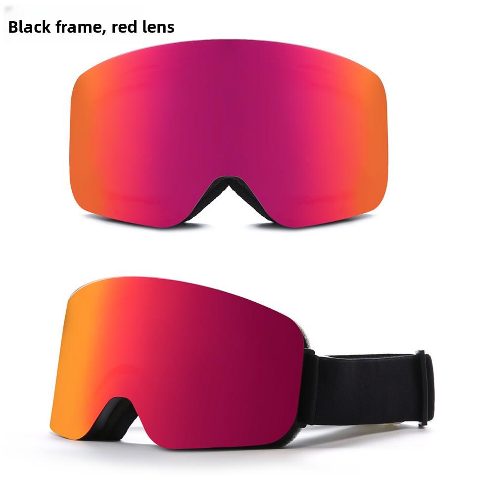 Comprehensive REVO True Film Ski Glasses Double-layer Anti-fog and Anti-snow Blindness Goggles Snow Goggles Card Myopia/HX16