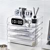 Transparent Desktop File Organizer and Document Storage Rack