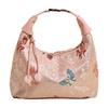 Embroidered Canvas Bag Women's Summer New Fashion Niche Shoulder Messenger Bag Portable Dumpling Bag