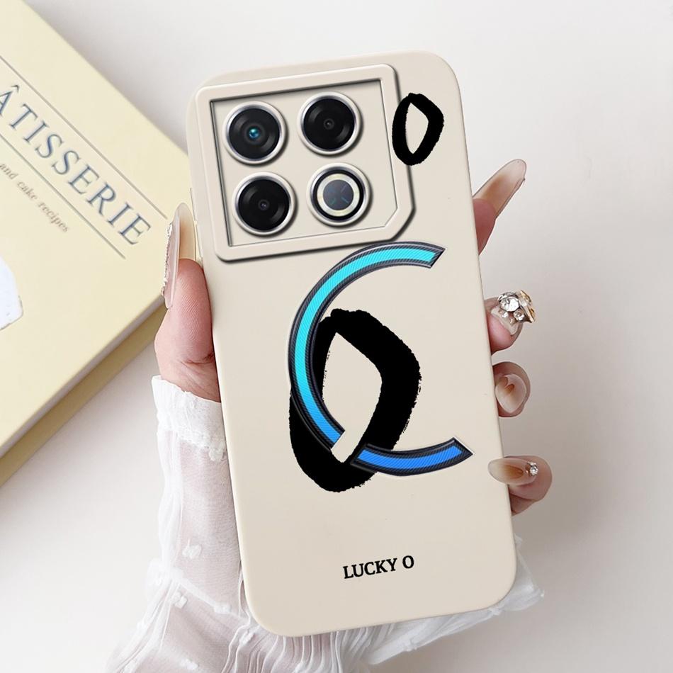 For Infinix GT 20 Pro X6871 Lucky Initial Letter Phone Case For Infinix GT20 Pro 5G Soft Silicone Shockproof Cases