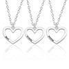 3/4 Pcs/Set Best Friends Pendant Necklace for Women Avocado Lover Broken Heart Clavicle Chain BFF Best Friends Jewelry Gifts