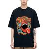 Men's Hip-hop Red Lip Print Short Sleeve New T-shirts Y2k Creativity High Quality Trend Retro Summer Street Fashion Casual Tops