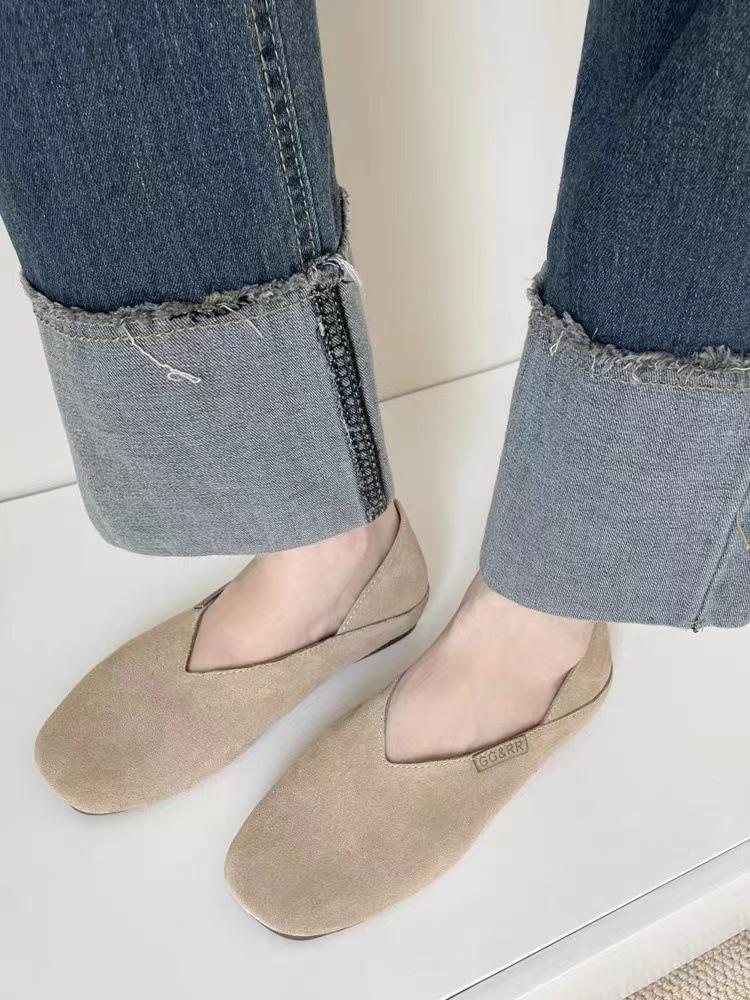 Leather Retro Soft Sole Flat Single Shoes