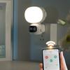 LED Night Light Plug-in with Clock Remote Control Flicker Free Eye Protection 3 Light Colors Dimmable Night Lamp