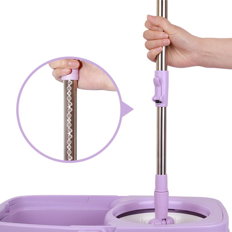 MIAOJIE Hands-Free Rotary Mop with Bucket