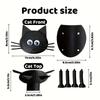 Cat Toilet Roll Holder, Toilet Paper Holder, Funny Toilet Paper Holder, Bathroom Decor, 3D Printed Black-Cat Loo Roll Holder,Paper Towel Roll Storage