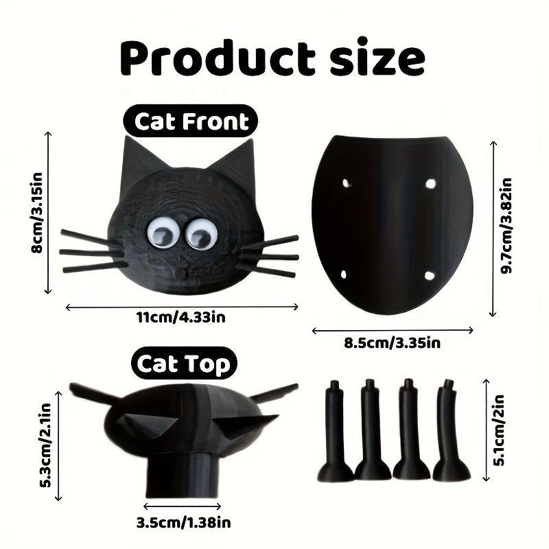 Cat Toilet Roll Holder, Toilet Paper Holder, Funny Toilet Paper Holder, Bathroom Decor, 3D Printed Black-Cat Loo Roll Holder,Paper Towel Roll Storage