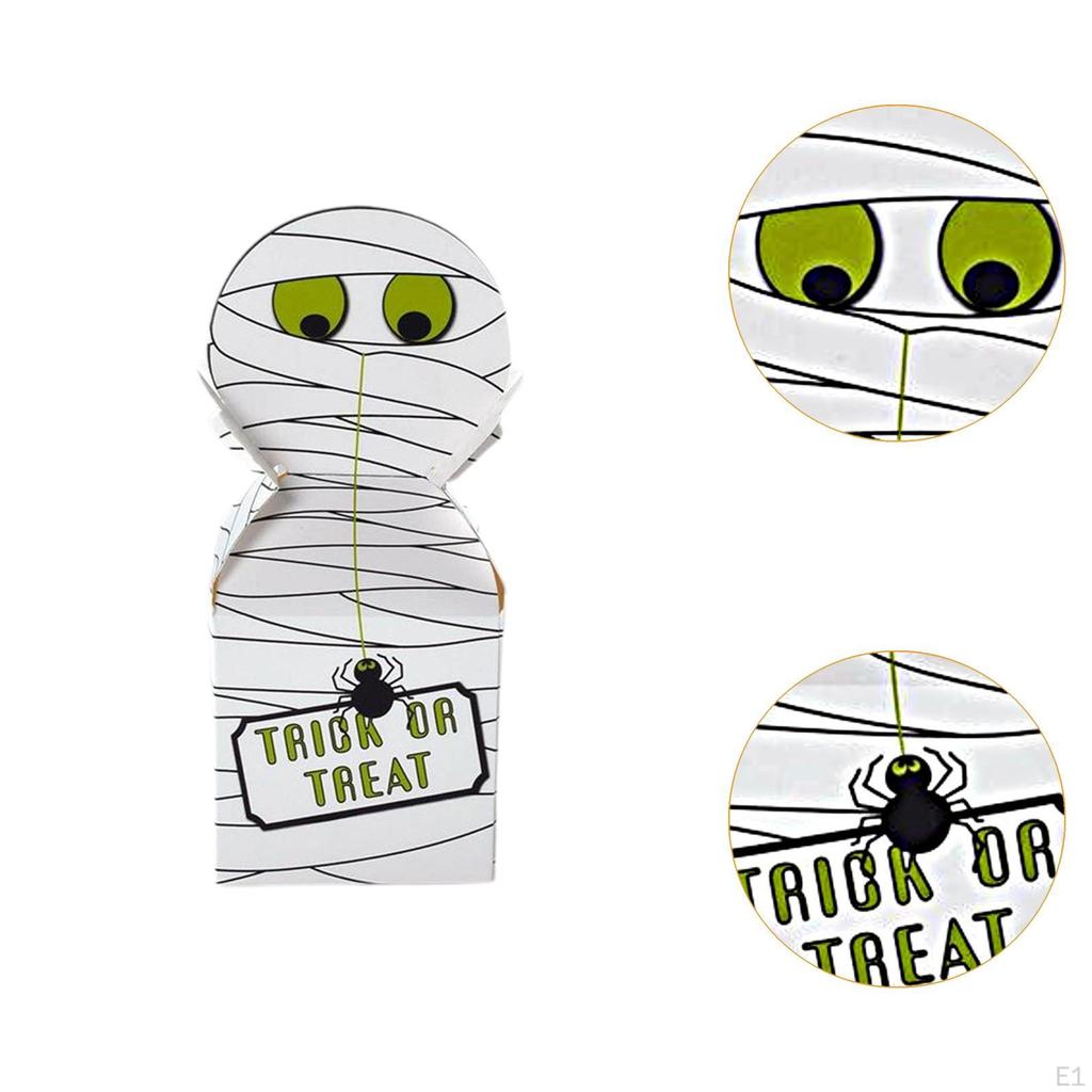 10 Pack Halloween Cardboard Treat Boxes Trick or Candy Cookies Goodie for