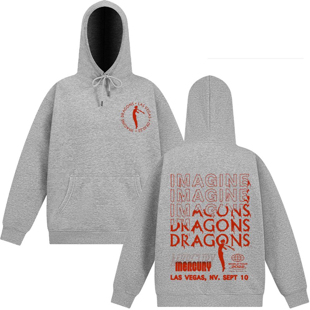 Rock Band Imagine Dragons Mercury World Tour Merch 2025 Hoodie Man Women Punk Long-sleeved Casual Sweatshirt Oversized Hoodie