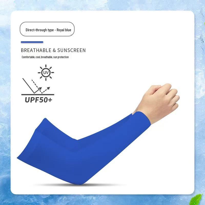 Ice Silk Anti-UV Sun Protection Sleeves for Men & Women – Cool Arm Covers for Driving