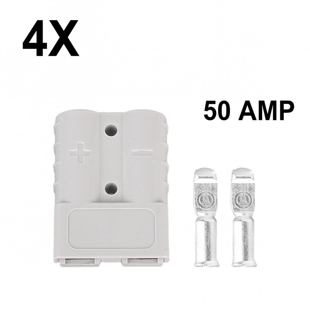 Hochstrom-DC-Stromanschlüsse 50A 6x Rote Stecker Geeignet für 12V/24V