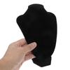 Black V-Shaped Jewelry Display Stand for Necklaces Pendants Chains Adjustable Height Elegant Bust Holder Retail Boutique