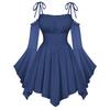 Rochie Corset Colorată Femei Decolteu Bardot cu Buzunare, Boemă pentru Petrecerea de Halloween