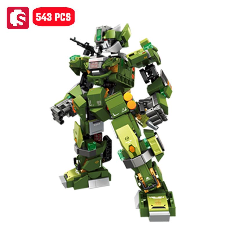 Non-Toxic Sembo Creative Transforming Mech Assemblage Building Blocks Cool Robot Model Bricks Educational Toys Kids Toys For Children Diy Gift