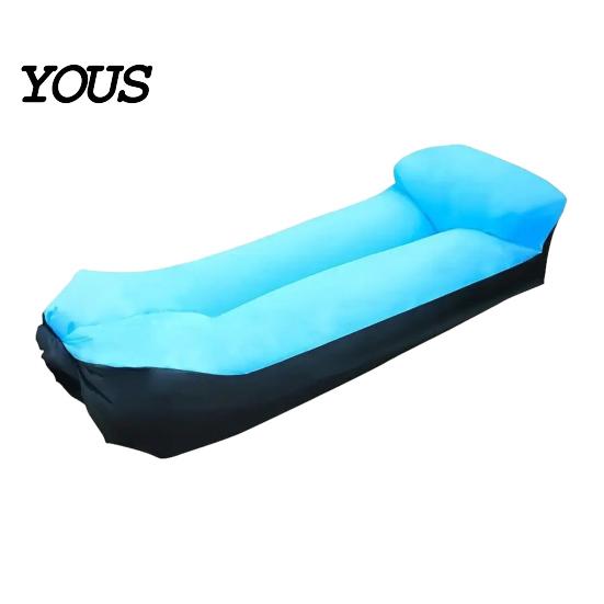 Tear-resistant Air Sofa Outdoor Inflatable Sofa, Portable Foldable Blow-up Couch, Anti Leakage Garden Chair Ergonomic Lounger for Outdoor, Beach,