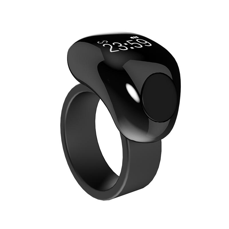 Smart Praise Zikr Ring For Muslims Tasbih Oled Digital Counter Tasbeeh Prayer Time Vibration Reminder Waterproof