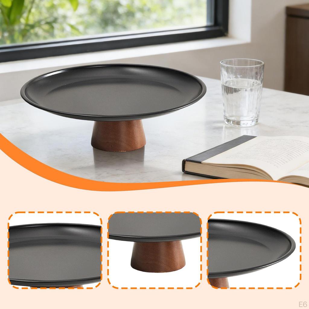 Pedestal Fruit Bowl Decorative Lightweight Versatile Snack Candy Storage Tray Food Dish for