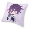 Danganronpa Kokichi Oma Square Pillowcase Polyester Linen Velvet Pattern Zip Decorative Home Cushion Cover