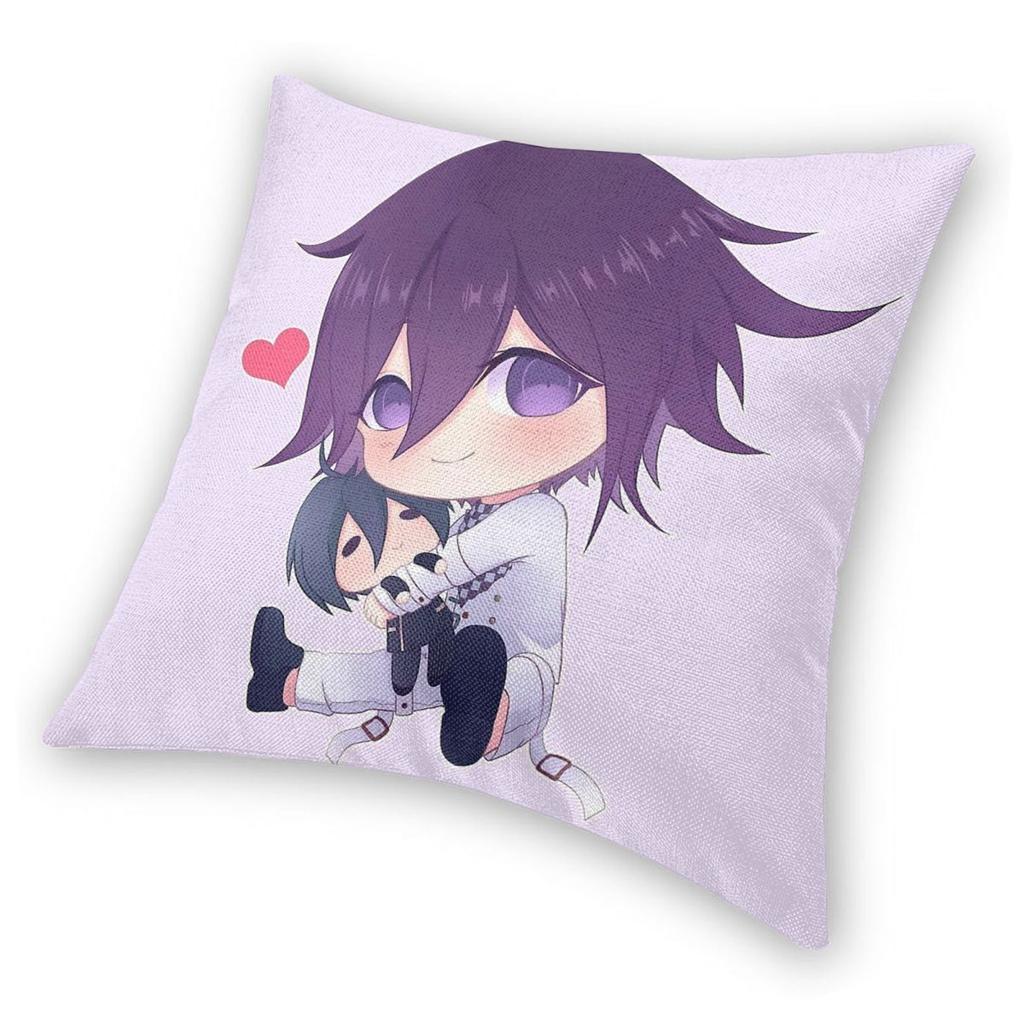 Danganronpa Kokichi Oma Square Pillowcase Polyester Linen Velvet Pattern Zip Decorative Home Cushion Cover
