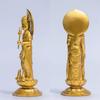 Pet Kannon Bodhisattva 16cm Protection and Pet Memorial by Takaoka Copperware Statue, (Gold) - "Animal Service" (P Kannon/M)