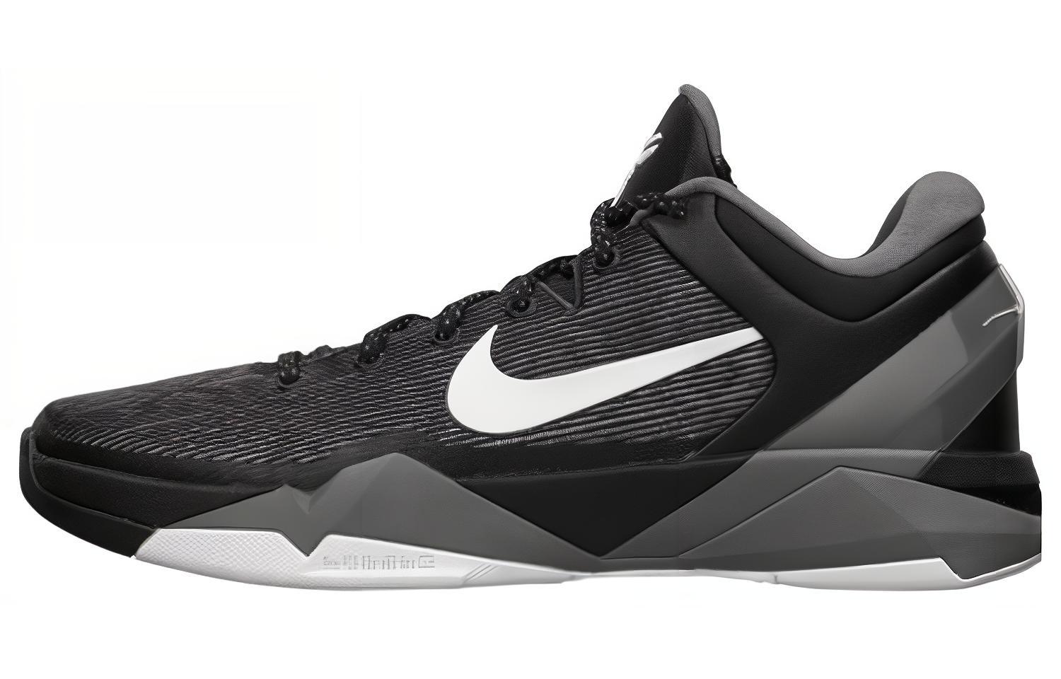 

Nike Kobe 7 Чорний Білий Вовчий Сірий 488371-001 41